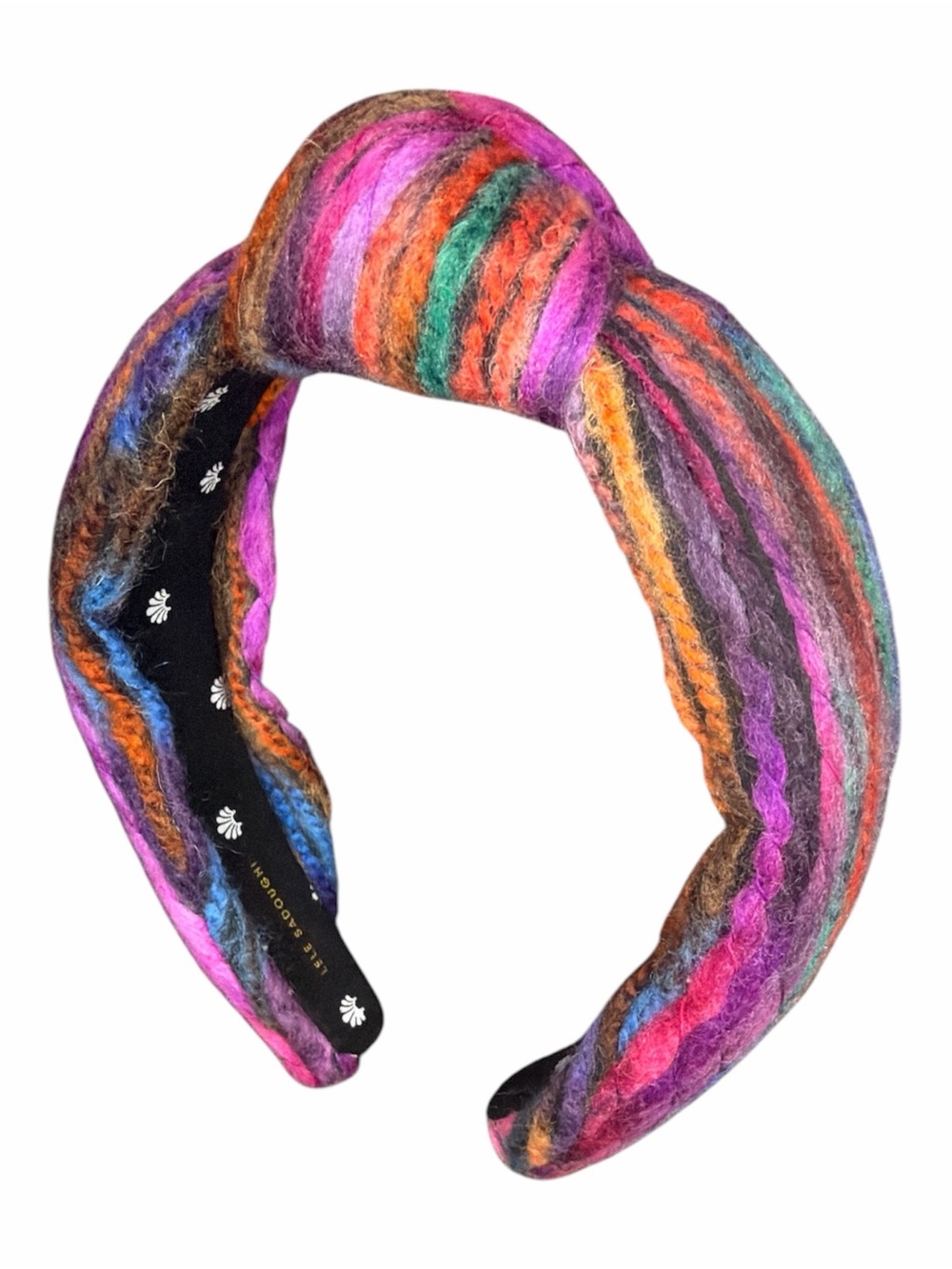 Lele Sadoughi Yarn Knotted Headband in Sunset